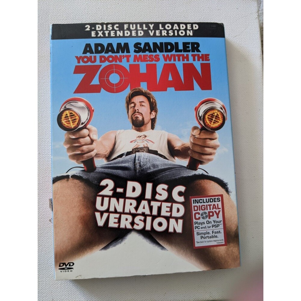 You Don't Mess with the Zohan (DVD, 2008) 2 Disc Fully Loaded Extended Version